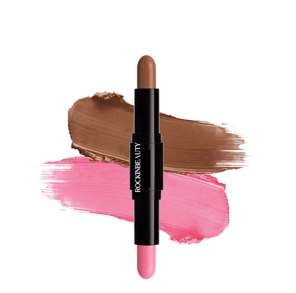 2-IN-1 DUO CONTOUR & HIGHLIGHTER - ROSEY GLOW